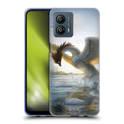 Piya Wannachaiwong Dragons Of Sea And Storms Swan Dragon Soft Gel Case for Motorola Moto G53 5G