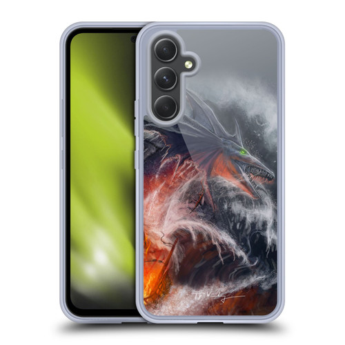 Piya Wannachaiwong Dragons Of Sea And Storms Sea Fire Dragon Soft Gel Case for Samsung Galaxy A54 5G