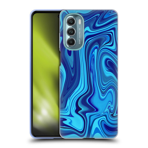 Suzan Lind Marble Blue Soft Gel Case for Motorola Moto G Stylus 5G (2022)