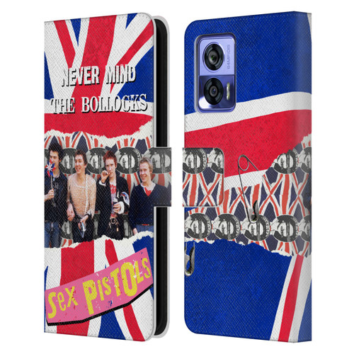 Sex Pistols Band Art Group Photo Leather Book Wallet Case Cover For Motorola Edge 30 Neo 5G