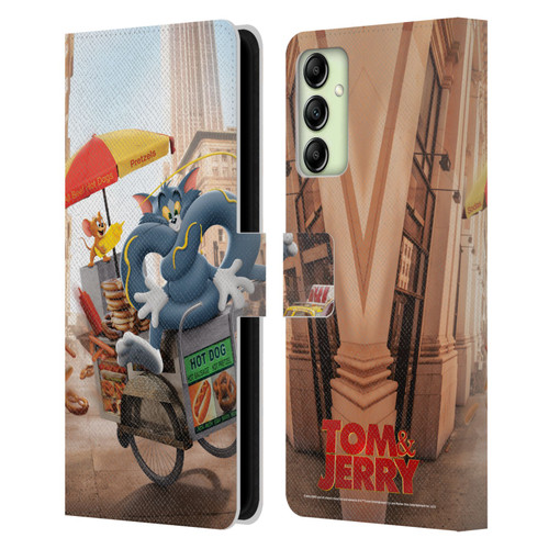 Tom And Jerry Movie (2021) Graphics Real World New Twist Leather Book Wallet Case Cover For Samsung Galaxy A14 5G