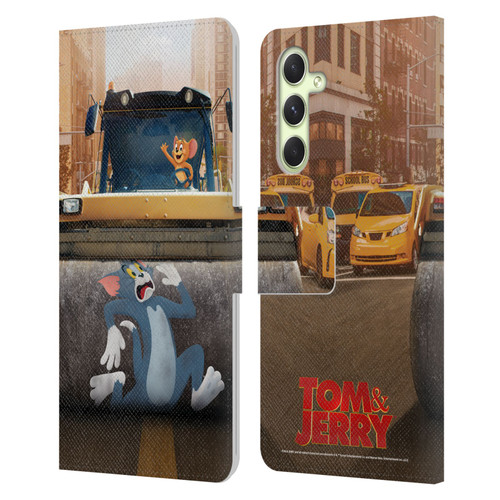 Tom And Jerry Movie (2021) Graphics Rolling Leather Book Wallet Case Cover For Samsung Galaxy A54 5G