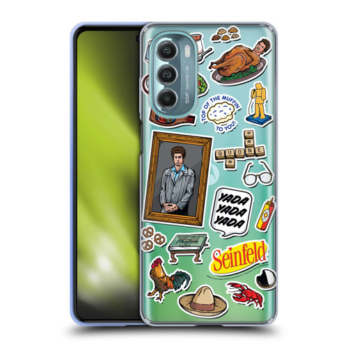 Seinfeld Graphics Sticker Collage Soft Gel Case for Motorola Moto G Stylus 5G (2022)