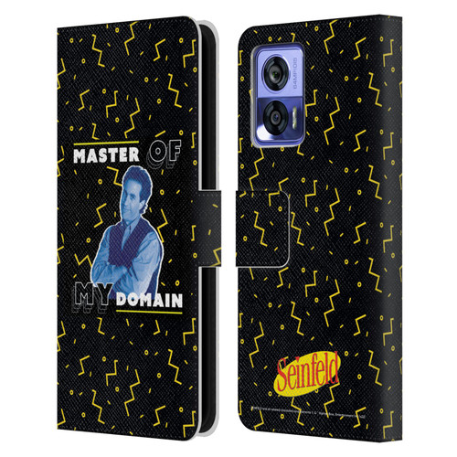 Seinfeld Graphics Master Of My Domain Leather Book Wallet Case Cover For Motorola Edge 30 Neo 5G