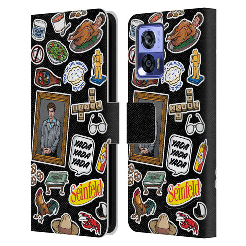 Seinfeld Graphics Sticker Collage Leather Book Wallet Case Cover For Motorola Edge 30 Neo 5G