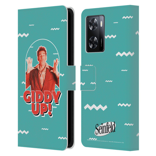Seinfeld Graphics Giddy Up! Leather Book Wallet Case Cover For OPPO A57s
