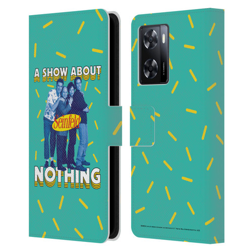 Seinfeld Graphics A Show About Nothing Leather Book Wallet Case Cover For OPPO A57s