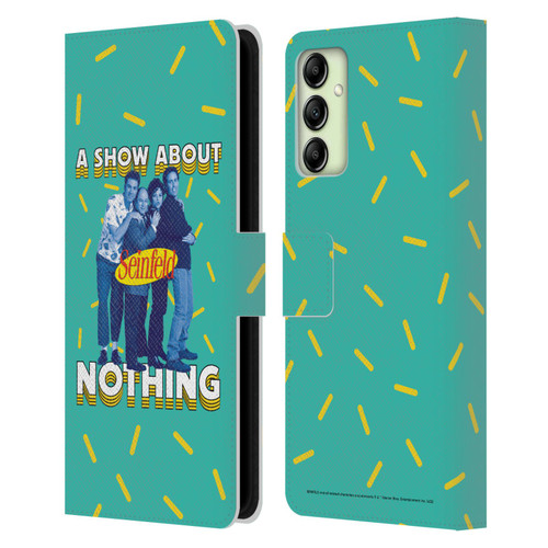 Seinfeld Graphics A Show About Nothing Leather Book Wallet Case Cover For Samsung Galaxy A14 5G