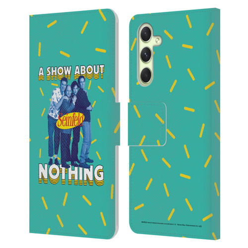 Seinfeld Graphics A Show About Nothing Leather Book Wallet Case Cover For Samsung Galaxy A54 5G