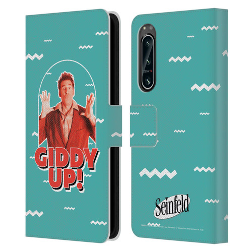 Seinfeld Graphics Giddy Up! Leather Book Wallet Case Cover For Sony Xperia 5 IV