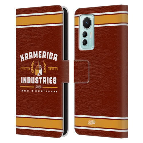 Seinfeld Graphics Kramerica Industries Leather Book Wallet Case Cover For Xiaomi 12 Lite
