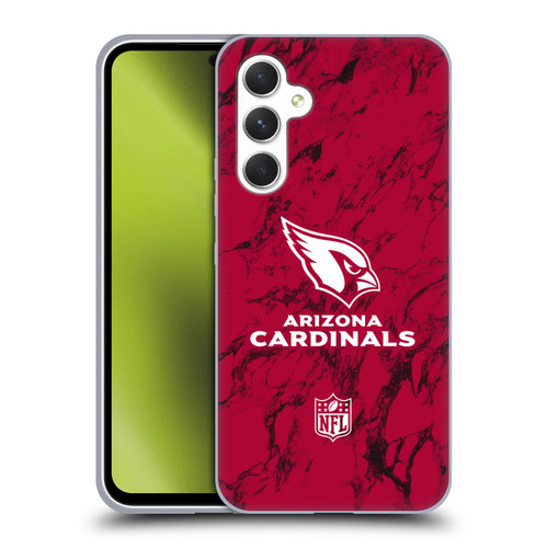 NFL Arizona Cardinals Graphics Coloured Marble Soft Gel Case for Samsung Galaxy A54 5G
