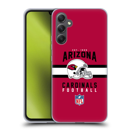 NFL Arizona Cardinals Graphics Helmet Typography Soft Gel Case for Samsung Galaxy A34 5G