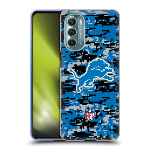 NFL Detroit Lions Graphics Digital Camouflage Soft Gel Case for Motorola Moto G Stylus 5G (2022)