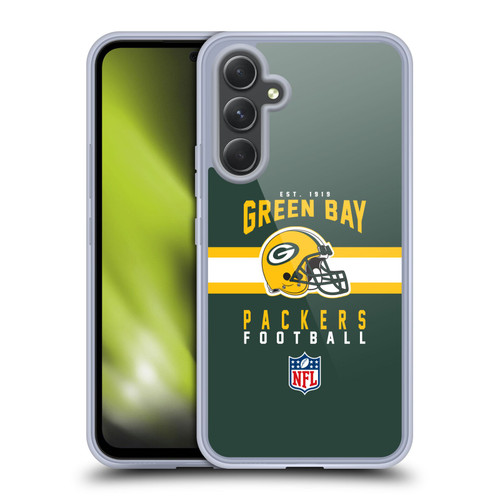 NFL Green Bay Packers Graphics Helmet Typography Soft Gel Case for Samsung Galaxy A54 5G