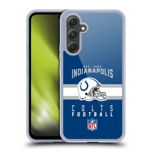 NFL Indianapolis Colts Graphics Helmet Typography Soft Gel Case for Samsung Galaxy A54 5G