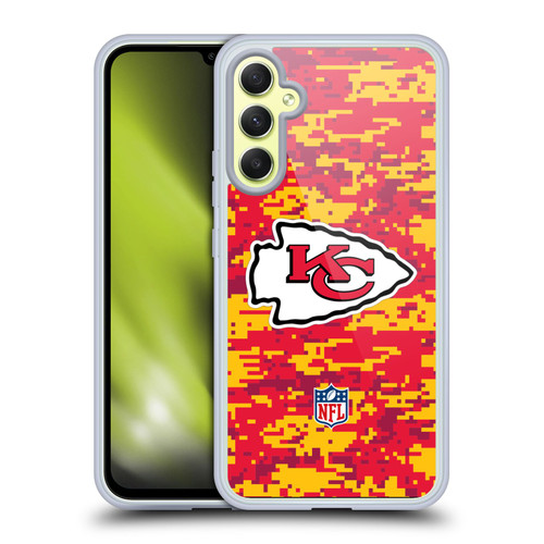 NFL Kansas City Chiefs Graphics Digital Camouflage Soft Gel Case for Samsung Galaxy A34 5G