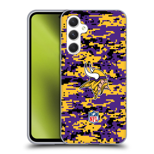 NFL Minnesota Vikings Graphics Digital Camouflage Soft Gel Case for Samsung Galaxy A54 5G