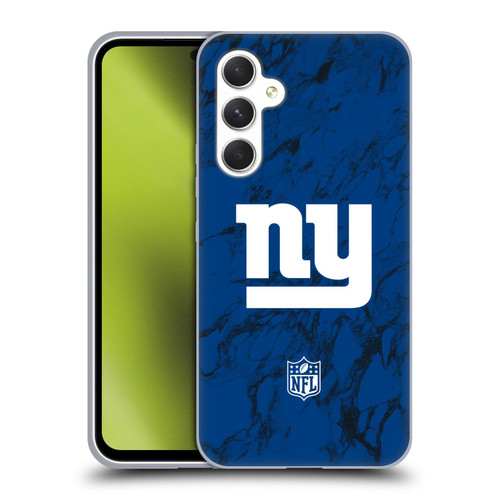 NFL New York Giants Graphics Coloured Marble Soft Gel Case for Samsung Galaxy A54 5G