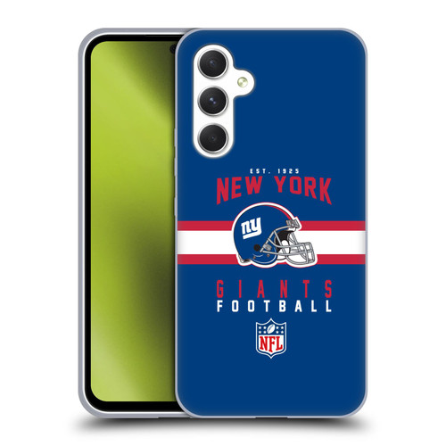 NFL New York Giants Graphics Helmet Typography Soft Gel Case for Samsung Galaxy A54 5G