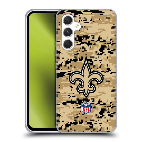NFL New Orleans Saints Graphics Digital Camouflage Soft Gel Case for Samsung Galaxy A54 5G