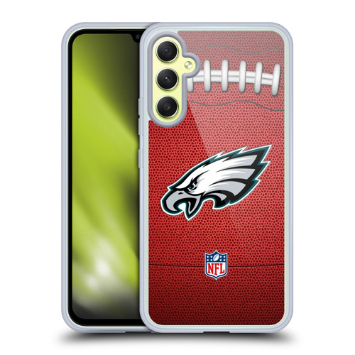 NFL Philadelphia Eagles Graphics Football Soft Gel Case for Samsung Galaxy A34 5G