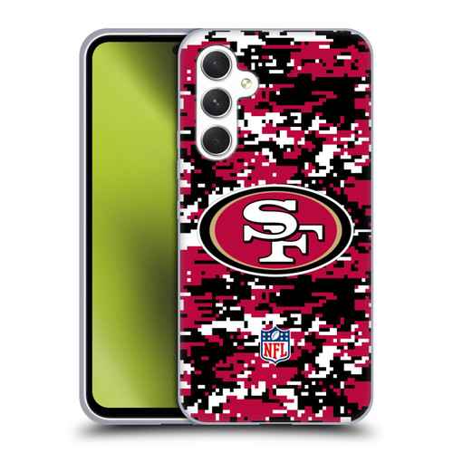 NFL San Francisco 49ers Graphics Digital Camouflage Soft Gel Case for Samsung Galaxy A54 5G