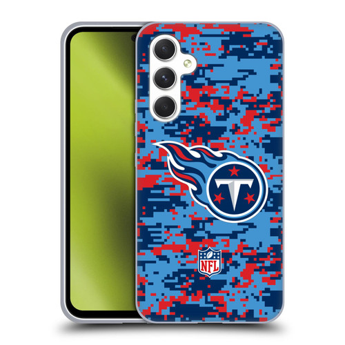 NFL Tennessee Titans Graphics Digital Camouflage Soft Gel Case for Samsung Galaxy A54 5G