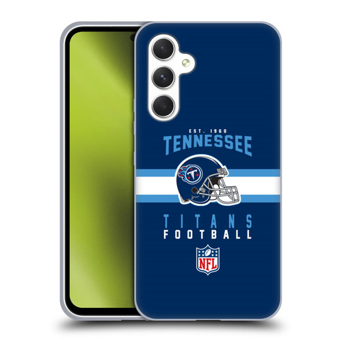 NFL Tennessee Titans Graphics Helmet Typography Soft Gel Case for Samsung Galaxy A54 5G