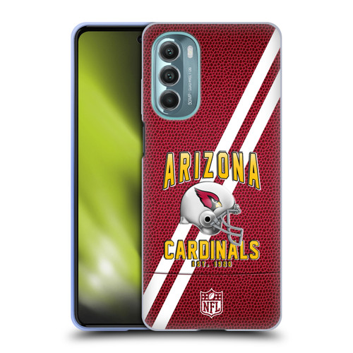 NFL Arizona Cardinals Logo Art Football Stripes Soft Gel Case for Motorola Moto G Stylus 5G (2022)