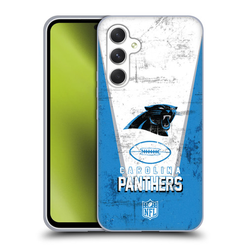 NFL Carolina Panthers Logo Art Banner Soft Gel Case for Samsung Galaxy A54 5G
