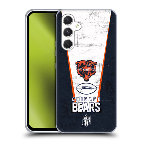 NFL Chicago Bears Logo Art Banner Soft Gel Case for Samsung Galaxy A54 5G