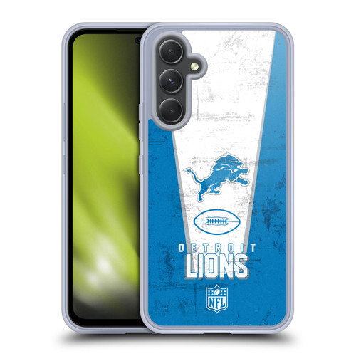 NFL Detroit Lions Logo Art Banner Soft Gel Case for Samsung Galaxy A54 5G