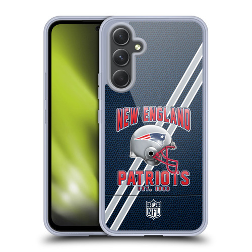 NFL New England Patriots Logo Art Football Stripes Soft Gel Case for Samsung Galaxy A54 5G NFL New England Patriots Logo Art Football Stripes Soft Gel Case for Samsung Galaxy A54 5G