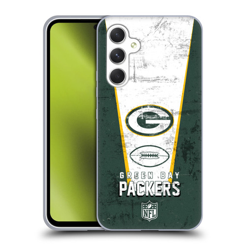 NFL Green Bay Packers Logo Art Banner Soft Gel Case for Samsung Galaxy A54 5G