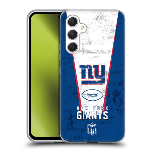 NFL New York Giants Logo Art Banner Soft Gel Case for Samsung Galaxy A54 5G