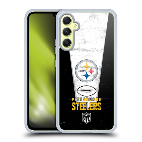 NFL Pittsburgh Steelers Logo Art Banner Soft Gel Case for Samsung Galaxy A34 5G