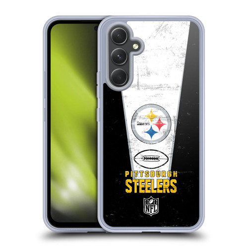 NFL Pittsburgh Steelers Logo Art Banner Soft Gel Case for Samsung Galaxy A54 5G