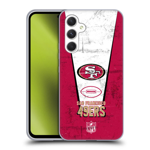 NFL San Francisco 49ers Logo Art Banner Soft Gel Case for Samsung Galaxy A54 5G