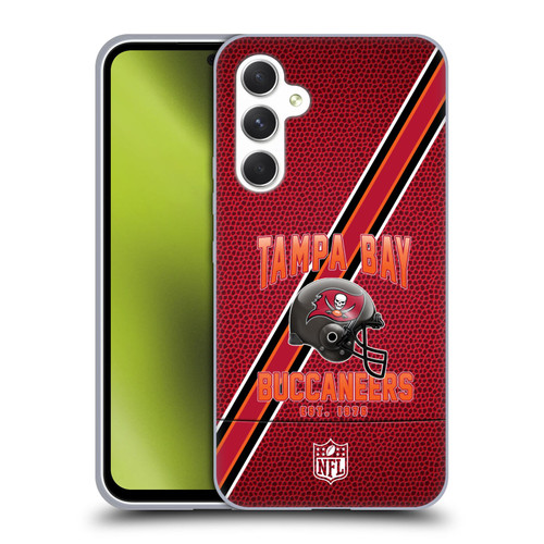 NFL Tampa Bay Buccaneers Logo Art Football Stripes Soft Gel Case for Samsung Galaxy A54 5G