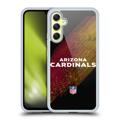 NFL Arizona Cardinals Logo Blur Soft Gel Case for Samsung Galaxy A34 5G