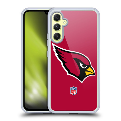 NFL Arizona Cardinals Logo Plain Soft Gel Case for Samsung Galaxy A34 5G