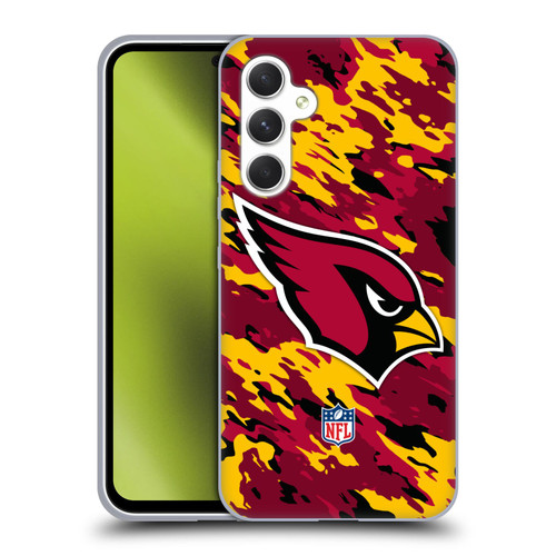 NFL Arizona Cardinals Logo Camou Soft Gel Case for Samsung Galaxy A54 5G