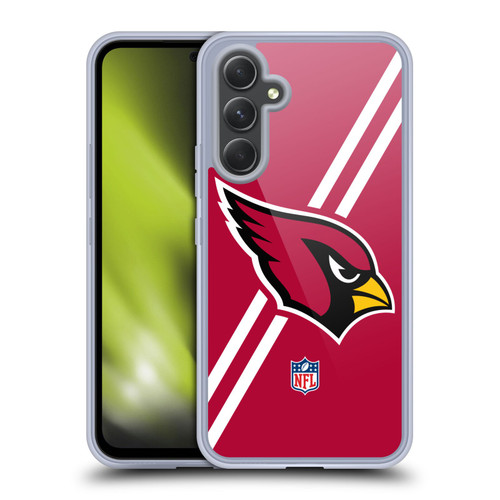 NFL Arizona Cardinals Logo Stripes Soft Gel Case for Samsung Galaxy A54 5G