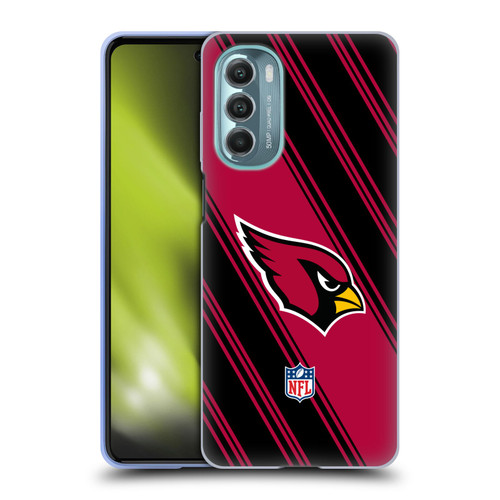 NFL Arizona Cardinals Artwork Stripes Soft Gel Case for Motorola Moto G Stylus 5G (2022)
