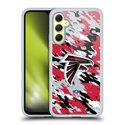NFL Atlanta Falcons Logo Camou Soft Gel Case for Samsung Galaxy A34 5G
