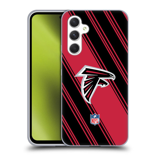NFL Atlanta Falcons Artwork Stripes Soft Gel Case for Samsung Galaxy A54 5G