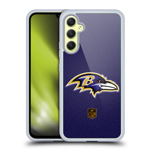 NFL Baltimore Ravens Logo Football Soft Gel Case for Samsung Galaxy A34 5G