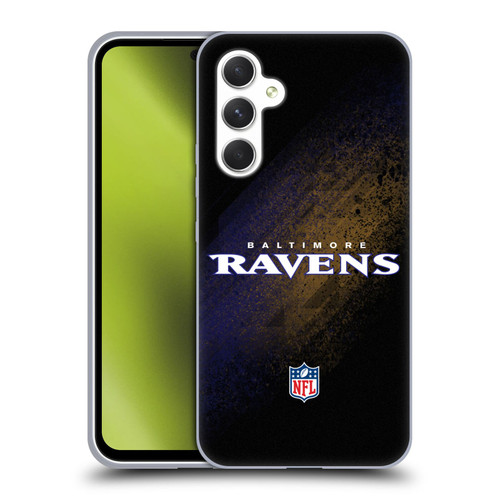 NFL Baltimore Ravens Logo Blur Soft Gel Case for Samsung Galaxy A54 5G