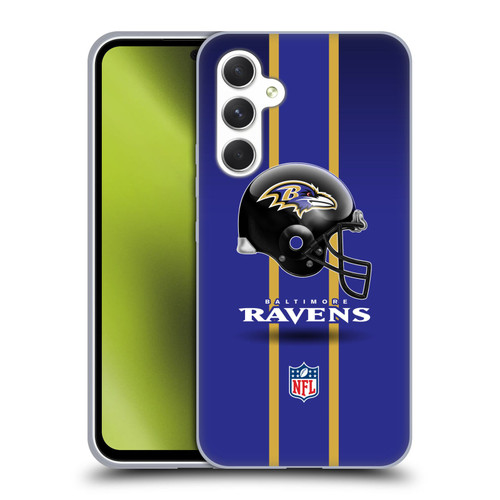 NFL Baltimore Ravens Logo Helmet Soft Gel Case for Samsung Galaxy A54 5G
